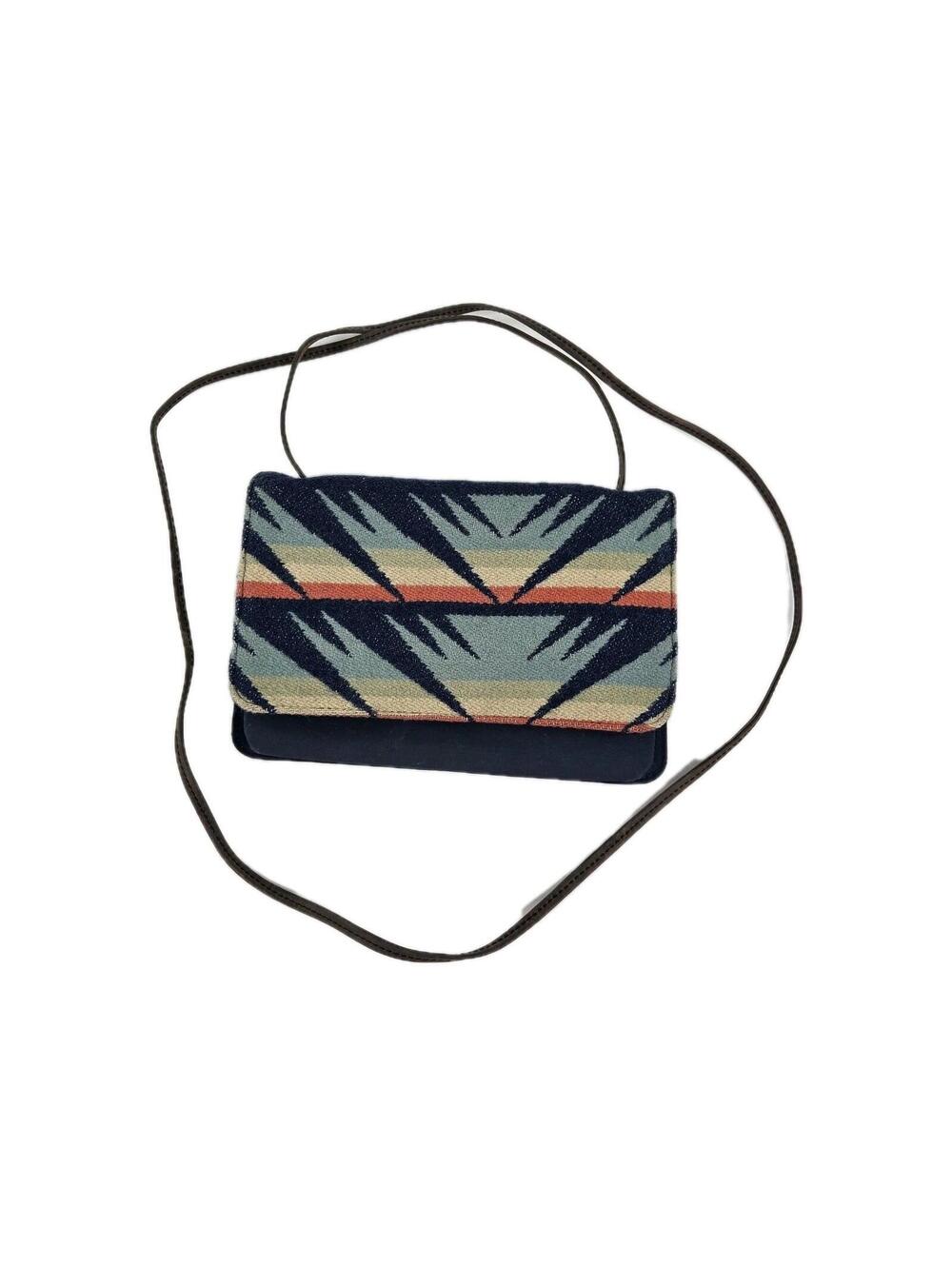 Pendleton Opal Springs Wool Crossbody Wallet Southwestern Aztec Print Bag Purse